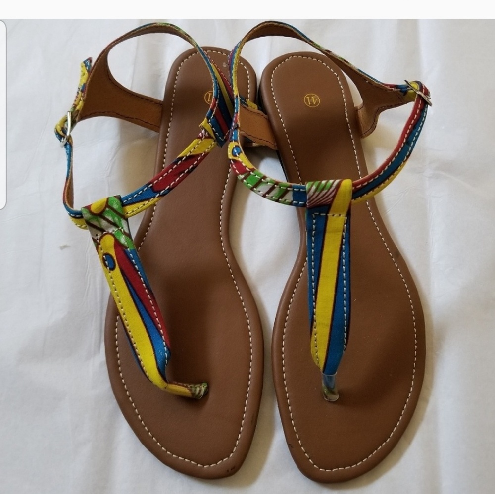 Beautiful African print sandals